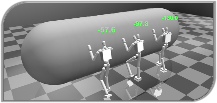 Physically-based Character Control in Low Dimensional Space