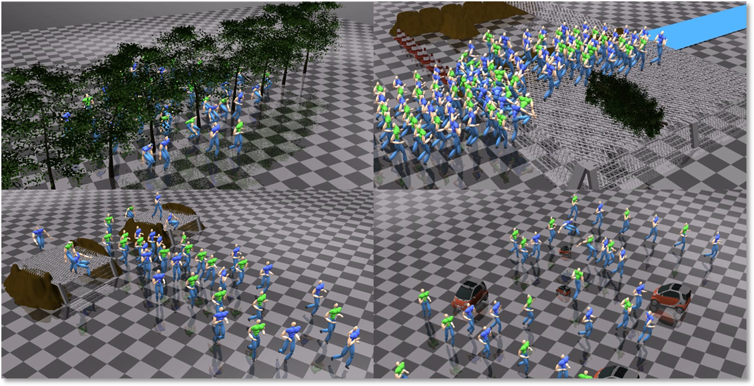 Interactive Formation Control in Complex Environments